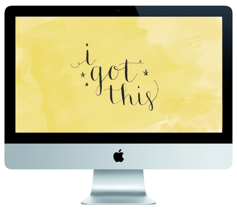 "I Got This" cute calligraphy wallpaper!