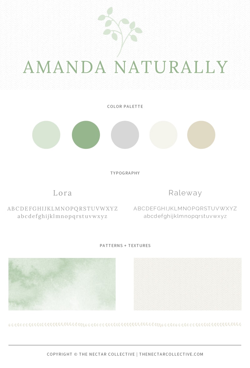 Amanda Naturally Blog Design by The Nectar Collective