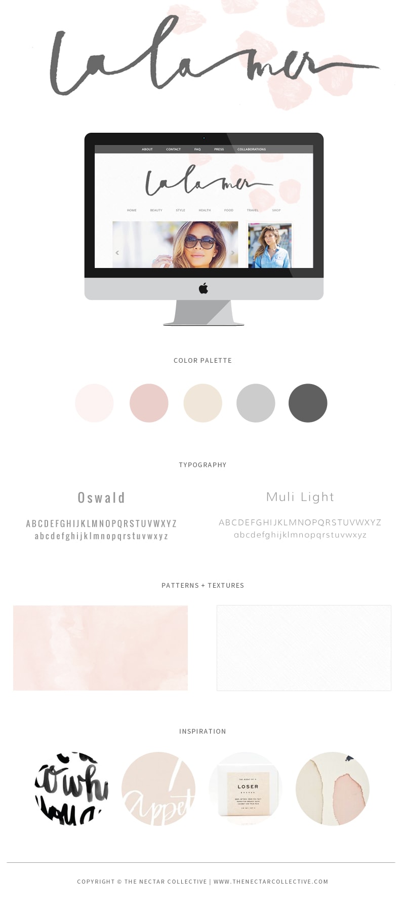 La La Mer Blog + Branding Design