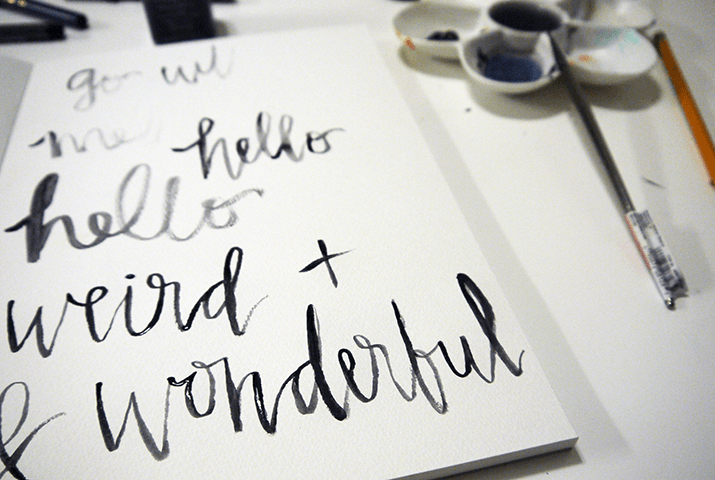 Love this quote + lettering!