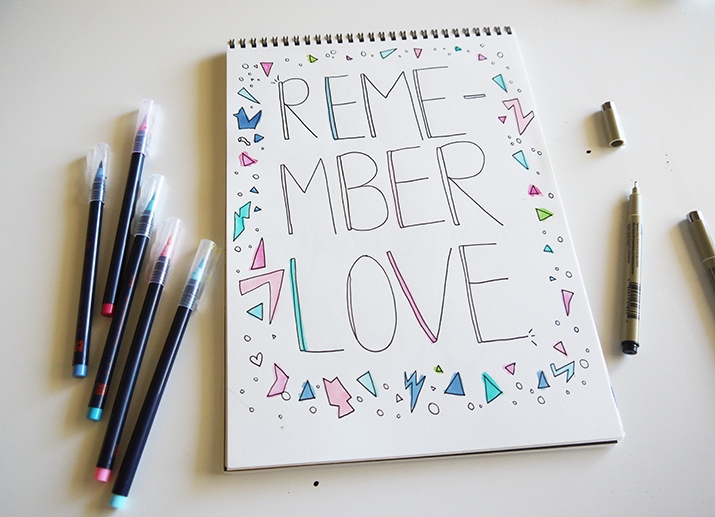 Love this quote + lettering!