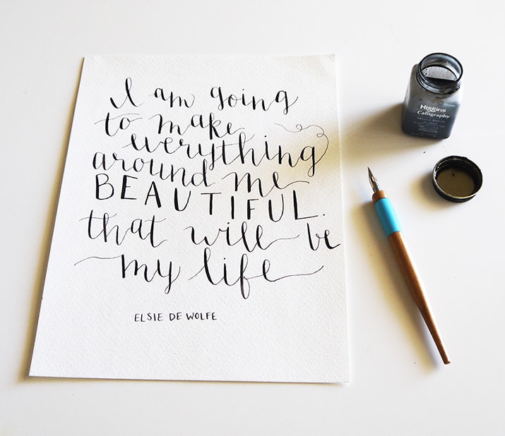 Love this quote + lettering!