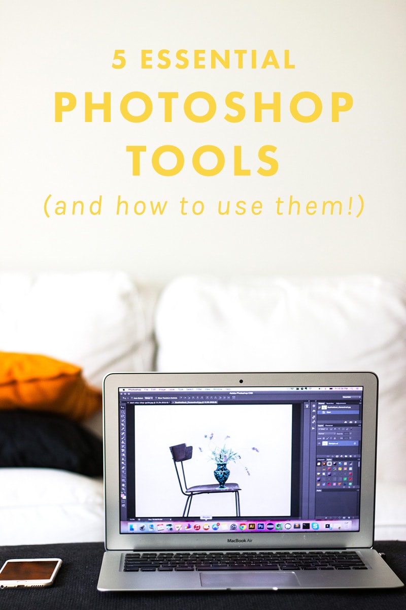 5 Essential Photoshop Tools To Edit Your Blog Photos With (And How to Use Them!) | Feel lost with Photoshop? This tutorial goes through five of our FAVorite tools to help you get the photos you wish you knew how to take with your camera. BOOM. | Blogging Tips | Photography | Design