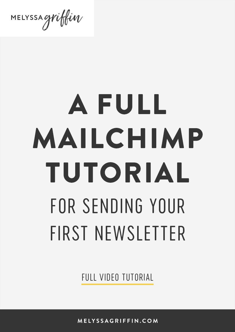 How the Heck Do You Use MailChimp? A Full Tutorial (With Video!) For Sending Your First Newsletter | Want to rock your first newsletter but have NO idea how to get started? This Mailchimp tutorial includes EVERYTHING you need to know to get started and is perfect for bloggers and entrepreneurs looking to up-level their online presence. Holla!