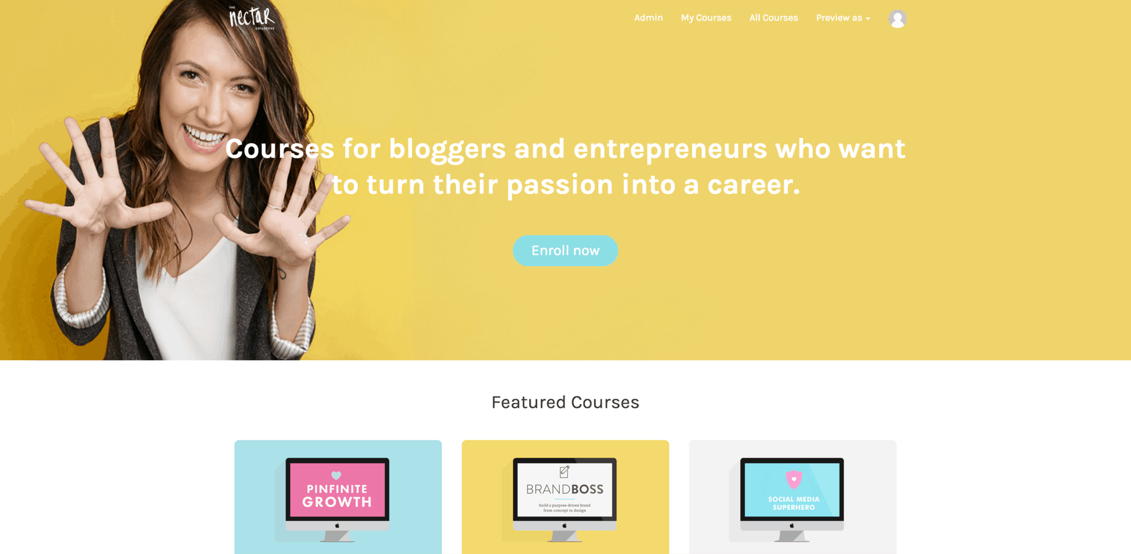 A Brand New Website for TNC Courses (Plus a BTS Video!) | These courses are perfect for bloggers and entrepreneurs who want to stand out and earn an authentic income online. Click through to learn more!