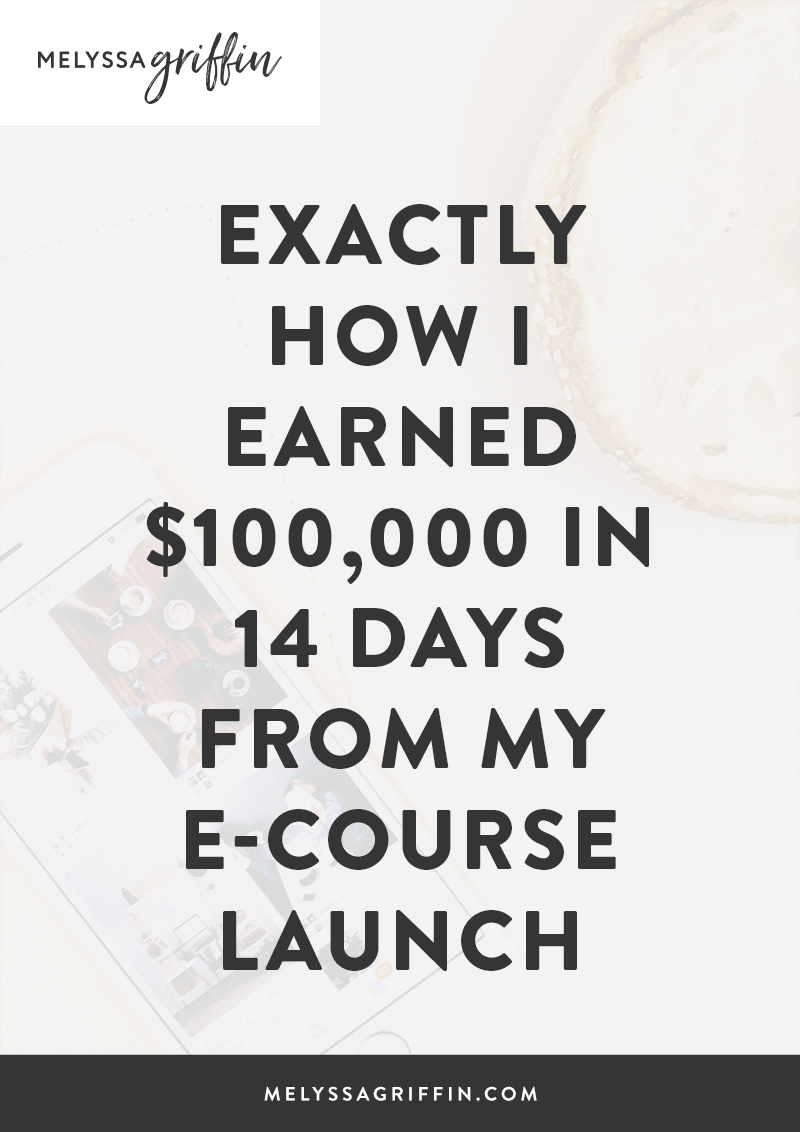 Exactly How I Earned $100,000 in 14 Days From the Launch of My E-Course