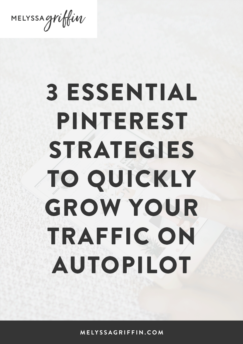 Want to grow your traffic and audience on autopilot? With Pinterest, you can do exactly that! I've found Pinterest to be the MOST underutilized, yet most effective marketing strategy out there -- perfect for bloggers, entrepreneurs, course creators, and more. If you're not using Pinterest STRATEGICALLY, then you're stunting your growth. Click through to learn exactly how to get started using Pinterest like a pro (there's a free guide and workbook for you, too!).