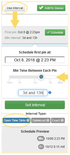 Tailwind Interval Pinning Strategy